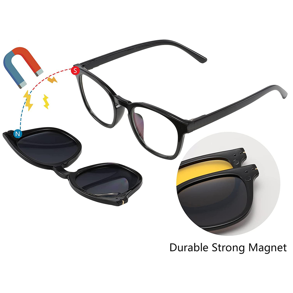 magnetic clip glasses